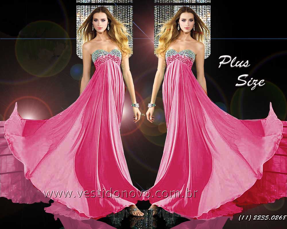 vestido plus size tamanho grande importado na cor rosa claro , festa longo, formatura, mae da noiva, loja em So Paulo    