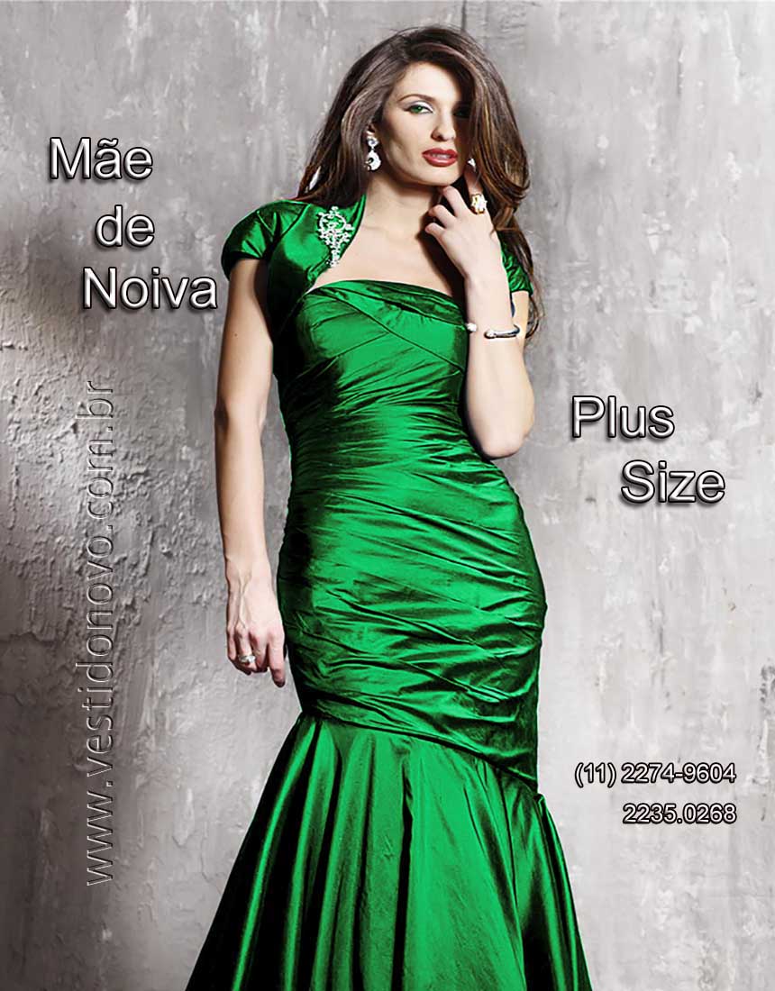 vestido me da noiva plus size, verde bandeira, zona sul de So Paulo