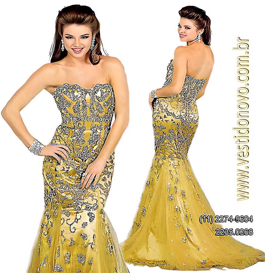 vestido de festa plus size, sereia, nude com dourado, me da noiva, Bodas de Ouro, eml So Paulo 