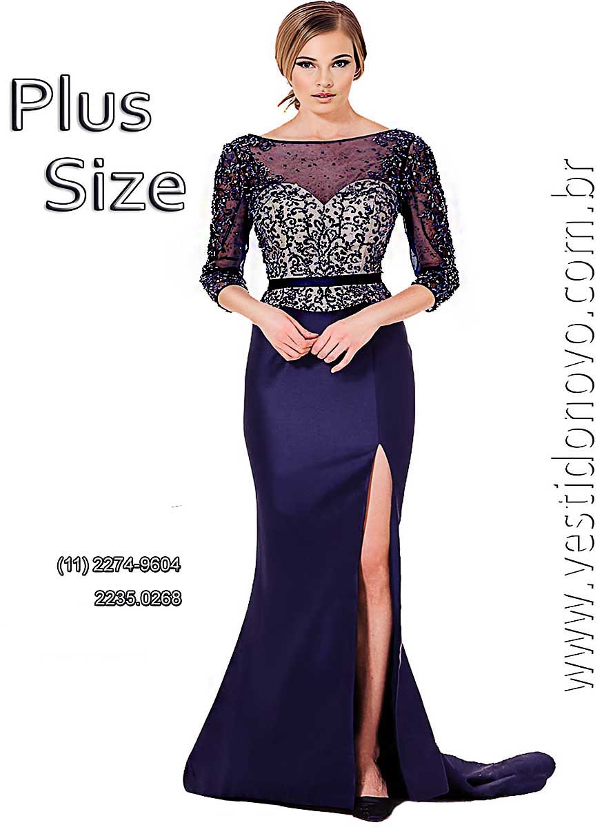 Vestido azul marinho, me de noiva, plus size, tamanho grande