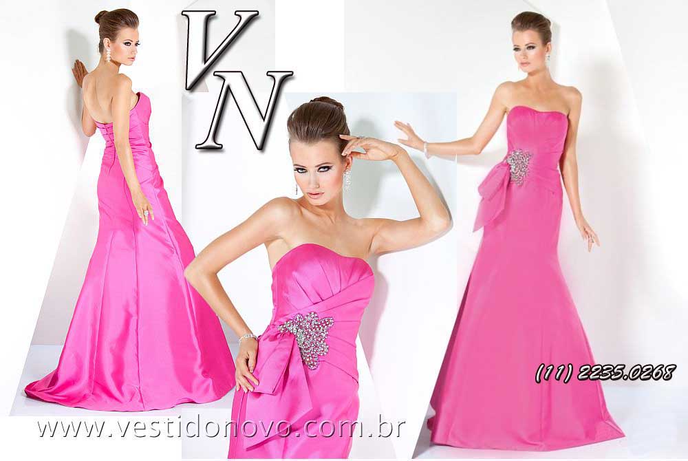 Vestido pink rosa plus size mae de noiva, festa longo,  loja zona sul São Paulo - sp