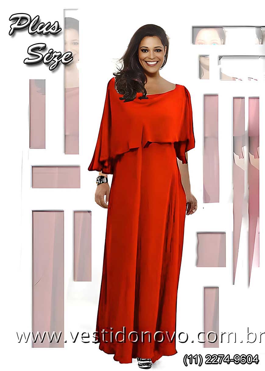 vestido de festa vermelho, me da noiva  me de noivo, com manga em  So Paulo